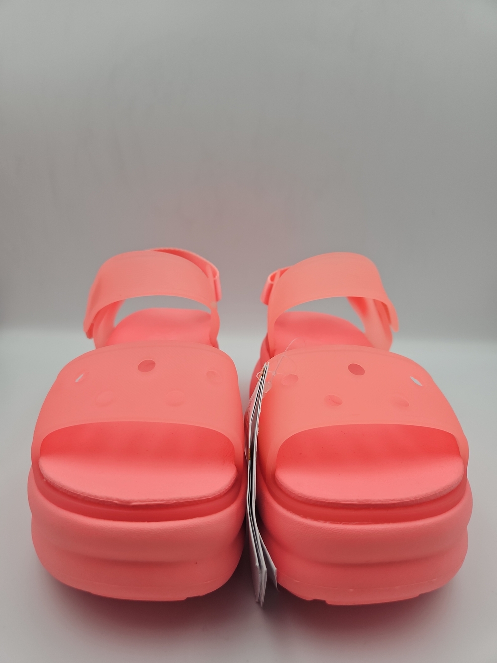Women’s Platform Sport Sandals in Coral Pink - Picture 2 of 9